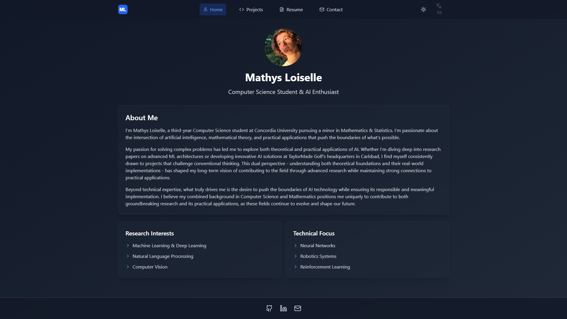 Personal Portfolio Website 2